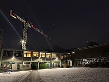 Foto unserer Baustelle an einem frühen Wintertag.