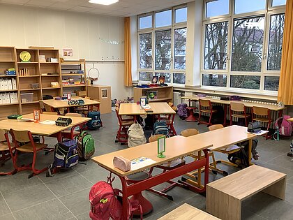 Foto des Raums der Klasse 2b