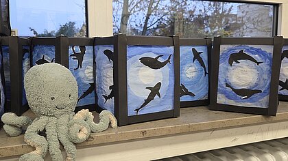 Foto der Laternen (Haimotiv)