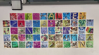 Unsere Schule soll schön bunt sein. Ein Beitrag unserer AG SCHÖNE SCHULE. 